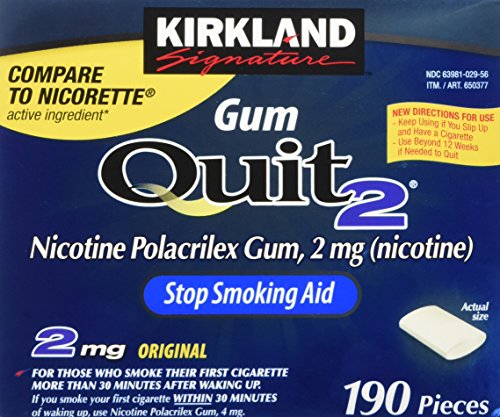 Chicles para Dejar de Fumar Kirkland Signature, 2 mg, 380 Piezas - imagen 2