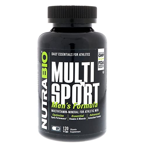 NutraBio Multisport para Hombres - Multivitamínico Masculino - 33 Vitaminas, Minerales y Micronutrientes - Rico en Antioxidantes - Apoya el - imagen 4