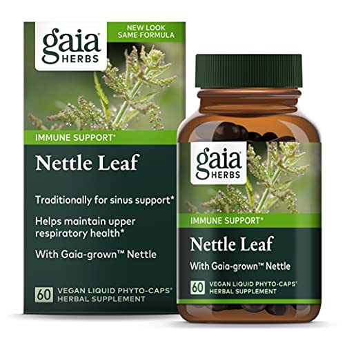 Gaia Herbs Hoja de Ortiga - Suplemento con Extracto de Hoja de Ortiga para Apoyo Respiratorio e Inmunológico - Vegano, Sin Gluten, Sin Soja - 60 - imagen 6
