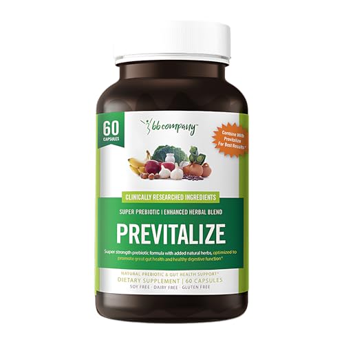 BB Company Previtalize | Prebióticos para Mujeres, Fibra Prebiótica para la Salud Digestiva | Complemento para Probióticos | 60 Cápsulas - imagen 1