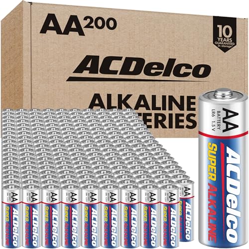 Baterías AA ACDelco de 200 Piezas, Batería Alcalina Super Potente, 10 Años de Vida Útil, Empaque Reutilizable - imagen 2