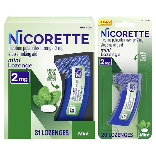 Nicorette 2 mg Mini Pastillas de Nicotina para Dejar de Fumar - Sabor Menta, 101 Contenidos - imagen 1