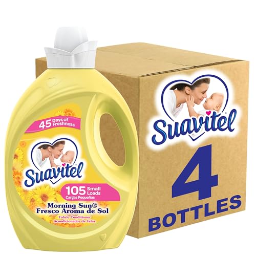 Suavitel Suavizante de Ropa, Sol de Mañana, 105 oz (Paquete de 4) - imagen 4