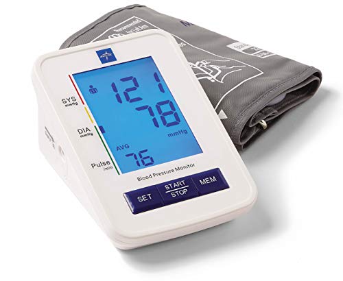 Monitor Digital de Presión Arterial Medline, Manguito para Brazo Adulto, Pantalla LCD, Almacena Hasta 90 Lecturas, Incluye Baterías - imagen 4