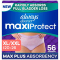 Always Discreet Pañales para Adultos MaxiProtect para Mujeres, Incontinencia, Desechables, Scented, Protección contra Filtraciones, Talla XL/XXL, 56 - imagen 1