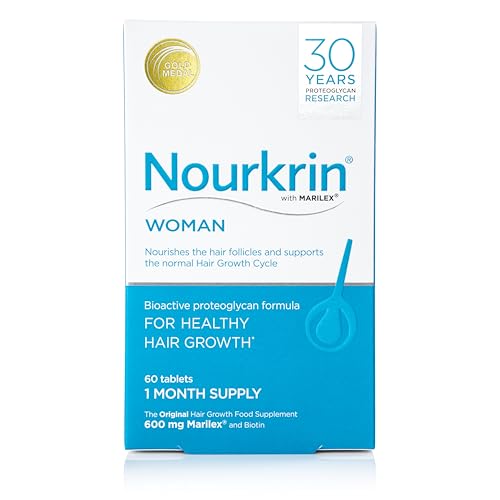 Nourkrin Woman Suplemento Alimenticio para el Crecimiento Saludable del Cabello con Marilex, biotina y sílice, 60 tabletas (suministro para 1 mes) - imagen 2