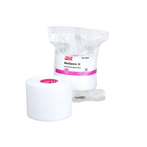 Cinta Quirúrgica 3M™ Medipore™ H de Tela Suave 2862, 2 pulgadas x 10 yardas (5cm x 9.1m), 12 Rollos/Caja - imagen 1