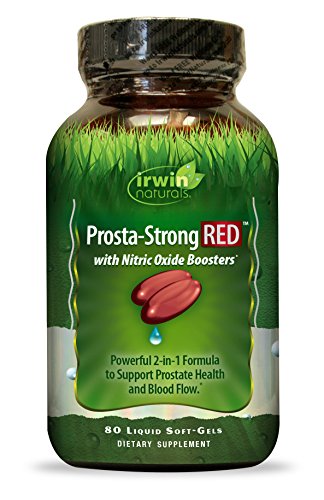 Irwin Naturals Prosta-Strong RED con potenciadores de óxido nítrico, saw palmetto, licopeno y semillas de calabaza - Suplementos para la salud - imagen 2