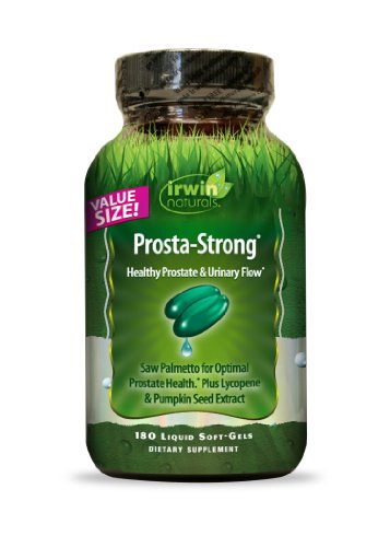 Irwin Naturals Prosta-Strong - 180 Cápsulas Blandas - Apoyo a la Salud Prostática con Saw Palmetto, Licopeno y Semilla de Calabaza - Mejora el Flujo - imagen 2