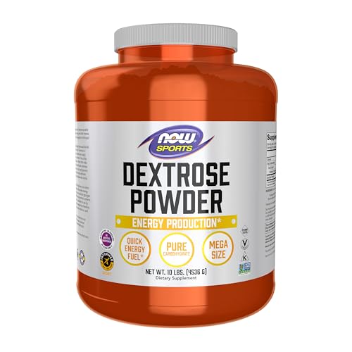 NOW Foods Suplementos Deportivos, Polvo de Dextrosa (Monosacárido), Producción de Energía*, 10 Libras - imagen 1