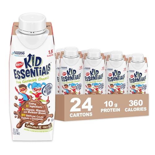 BEBIDA NUTRICIONAL BOOST Kid Essentials (1.5 kcal/mL) Chocolate Craze, 10g de Proteína, Vitaminas C, D, B12 y Zinc, 8 Fl Oz (Paquete de 24) - imagen 6