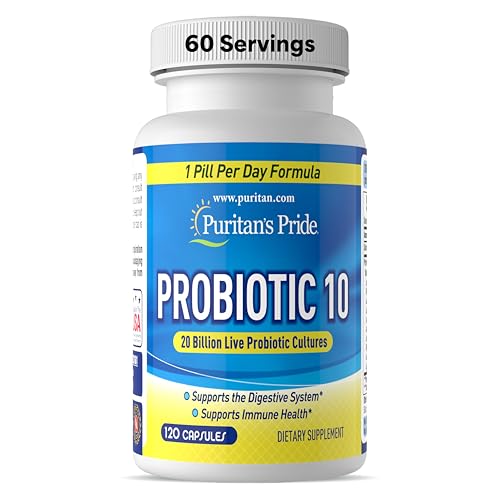 Probiotic 10 con Vitamina D para apoyar la función inmune* 120 cápsulas de Puritan's Pride - imagen 1