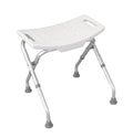 Silla de Ducha Plegable Drive Medical 12486, Banco de Baño con Agujeros de Drenaje y Asas, Soporta Hasta 300 Libras, Color Blanco - imagen 1
