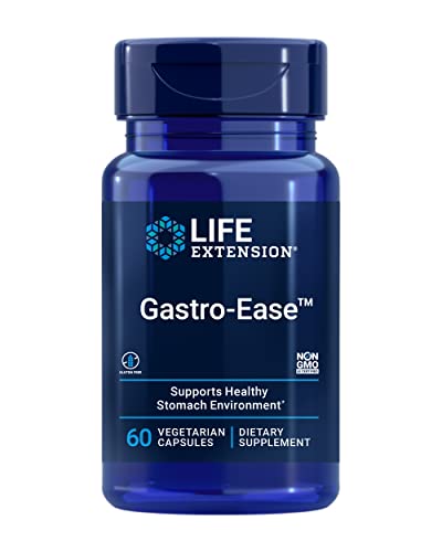 Life Extension Gastro-Ease™, zinc L-carnosina, probióticos Pylopass™ Lactobacillus reuteri, suplemento digestivo, salud intestinal, 60 cápsulas - imagen 1