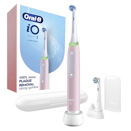 Cepillo de Dientes Eléctrico Recargable Oral-B iO3 Limited Deep Clean, 3 Modos de Limpieza, Sensor Visual de Presión, 2 Cabezas de Cepillo, Estuche - imagen 3