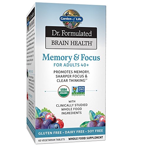 Garden of Life Dr. Formulated Suplemento Orgánico para la Salud Cerebral, Memoria y Concentración para Adultos 40+, 60 Tabletas - imagen 2