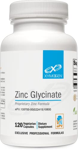 Suplemento de Zinc Glycinate XYMOGEN - 20 mg de Zinc Altamente Absorbible - Apoya el Sistema Inmunológico y el Bienestar General - Vegetariano, Sin - imagen 1