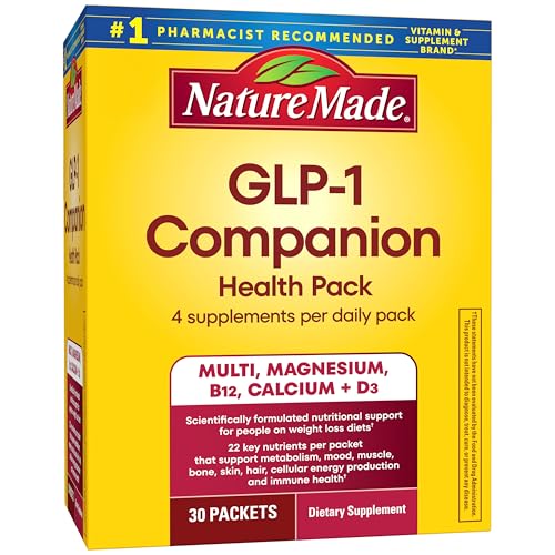 Nature Made GLP-1 Companion Health Pack, Multivitamin para Hombres y Mujeres, Magnesio, Calcio, Vitamina D y B12, Apoyo Nutricional para Dietas de - imagen 2