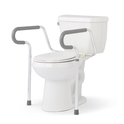 Barra de Seguridad para Inodoro Medline Guardian - Altura Ajustable, Robusta y Confiable, Ideal para Pacientes Médicos, Hospitales y Hogares de - imagen 6