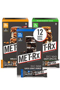 Barra de Proteína MET-Rx Big 100 Colossal Paquete Variado, Sabor Super Cookie Crunch, Caramelo de Churro y Pastel de Manzana, 12 Piezas - imagen 1