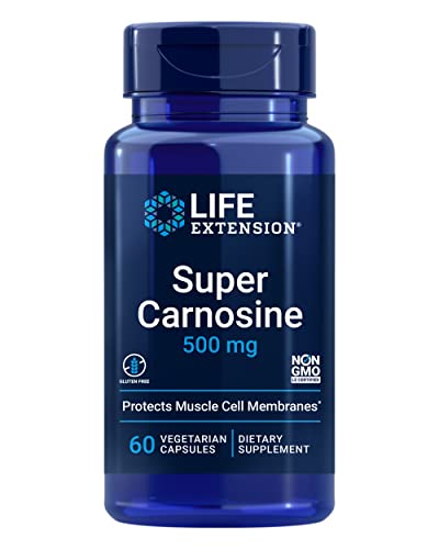 Life Extension Super Carnosina, L-carnosina, Luteolina, Vitamina B1, Soporte Muscular, Recuperación, Salud Cardiaca, 60 Cápsulas Sin Gluten y No - imagen 3