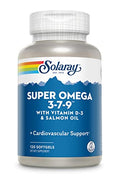 SOLARAY Super Omega 3 7 9 para Piel Saludable, Más EPA, DHA y Ácidos Grasos Esenciales de Aceite de Pescado, Mini Softgel, 120 cápsulas - imagen 1