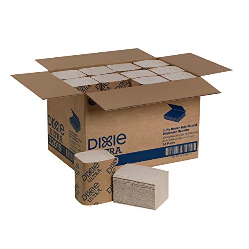 Recarga de Servilletas Interfold 2 Capas Dixie Ultra de Georgia-Pacific (Antes EasyNap) por GP PRO, Marrón, 250 Servilletas por Paquete, 24 Paquetes - imagen 6
