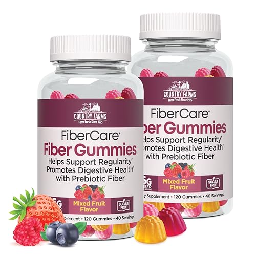 Gomitas Prebióticas Fiber Care de Country Farms, 6g de fibra por porción, FOS de betabel, salud digestiva, sabor a frutas mixtas - imagen 3