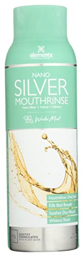 Enjuague Bucal Elementa Nano Silver Sabor Menta Invernal, Sin Flúor, Sin Alcohol, 20 Onzas Líquidas (Paquete de 1) - imagen 6