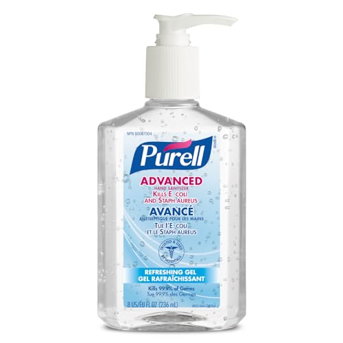 Gel Antibacterial Purell Advanced, Aroma Fresco, 8 oz con Dispensador (Paquete de 12), 9652-12 - imagen 6