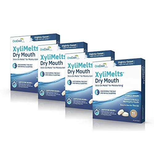 Oracoat XyliMelts para Boca Seca - Discos Hidratantes Adherentes, Sin Azúcar con Xilitol, 40 Contenidos - Paquete de 4, Sabor Ligeramente Dulce, - imagen 4