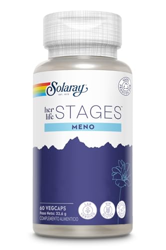 SOLARAY Suplementos para la Menopausia - Apoyo para el Estado de Ánimo, Sueño, Sofocos y Sudores Nocturnos - Vegano y Sin Gluten - 30 Porciones, 60 - imagen 1