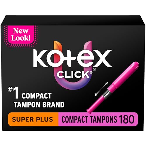 Tampones U by Kotex Click Compact, Super Plus, Sin Fragancia, 192 Piezas (6 Paquetes de 32) (El Empaque Puede Variar) - imagen 2