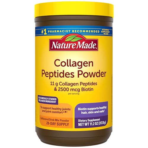 Nature Made Colágeno Peptídico en Polvo Tipo 1 y 3, Apoyo para Articulaciones, Sin Sabor, Sin Azúcar, Amigable con Keto, con Biotina para Cabello, - imagen 4