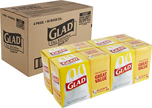 Bolsas de Basura Glad con Asas y Cierre - 13 Galones - 50 Piezas - Paquete de 4 (El Empaque Puede Variar) - imagen 6