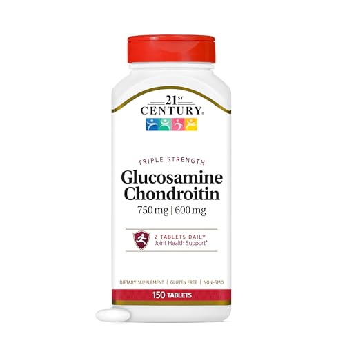 Glucosamina y Condroitina 750/600mg - Triple Fuerza, Tabletas, 150 Piezas - 21st Century - imagen 2