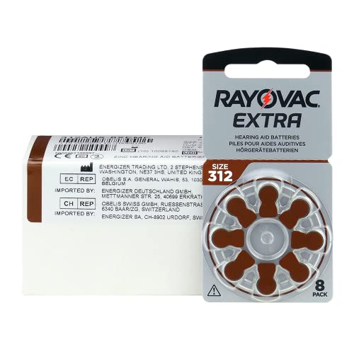 Baterías para audífonos Rayovac Size 312 Extra Advanced (80 Baterías - 10 Paquetes de 8 Baterías) - imagen 5