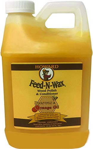 Pulidor y acondicionador de madera Howard Feed-N-Wax, 64 onzas - imagen 4