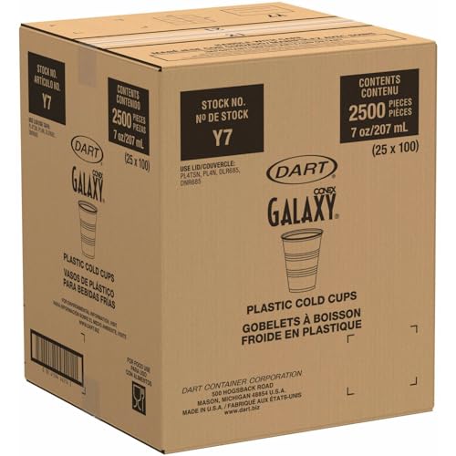 Vasos Plásticos Fríos Translucidos Stack Man Dart Y7 Conex Galaxy 7 oz. - 2500 por Caja - imagen 5
