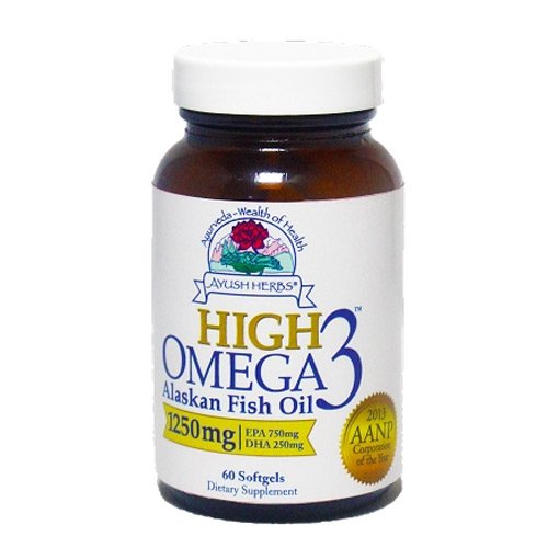 Ayush Herbs Omega 3 Alto - Aceite de Pescado 1000mg por Cápsula, Suplemento EPA & DHA para Mujeres y Hombres, Sabor Natural a Limón - 60 Porciones - imagen 4