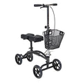 Andador de Rodilla Steerable Ajustable Drive Medical 796, Scooter para Pierna con Doble Almohadilla, Canasta y Freno de Mano, Capacidad de 350 Libras - imagen 1