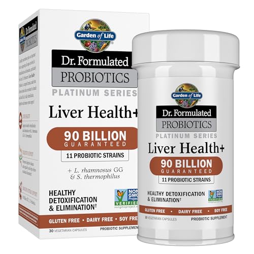 Garden of Life Dr. Formulated Probióticos Platinum Series Salud Hepática+ 90 Mil Millones CFU, Probiótico Vegano, Sin Gluten, 30 Cápsulas - imagen 4