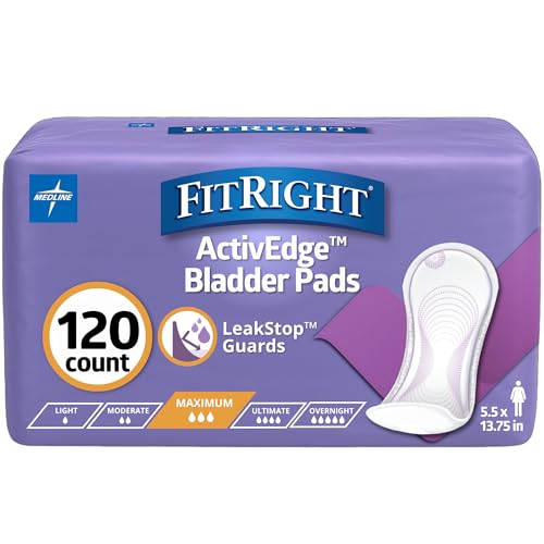 Toallas para el Control de Incontinencia FitRight, Máxima Absorción, 5.5 x 13.75, 10 Piezas (Paquete de 12) - imagen 4