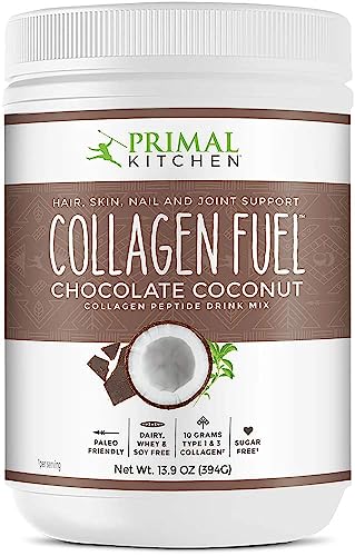 Mezcla de Bebida de Péptidos de Colágeno Primal Kitchen, Colágeno Fuel, Chocolate Coco, 13.9 oz (394 g) - imagen 5