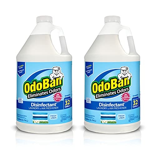 Concentrado Desinfectante y Eliminador de Olores OdoBan, Hecho en EE. UU., Aroma a Ropa Fresca, 2 Galones - imagen 2