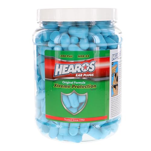 Tapones para oídos HEAROS Xtreme Protection de espuma, NRR 33dB, 200 pares (Azul) - imagen 2
