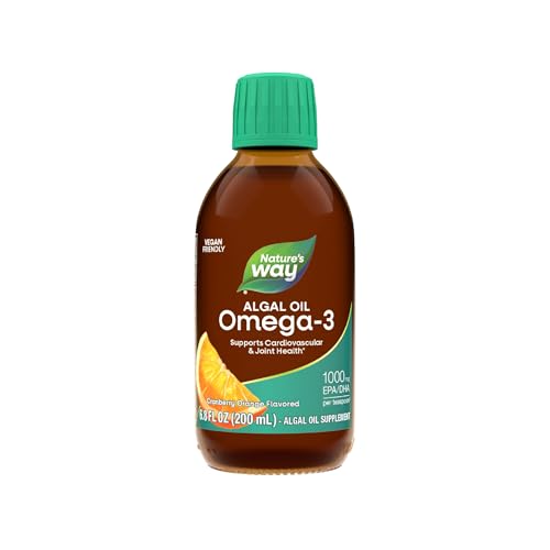 Omega-3 NutraVege de Nature's Way, 1000 mg EPA/DHA por cucharadita, fórmula líquida vegana sabor arándano-naranja, 6.8 oz - imagen 2