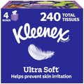 Kleenex Ultra Suave Pañuelos Desechables, 4 Cajas Cubo, 60 Pañuelos por Caja, 3 Capas (240 Totales), Empaque Puede Variar - imagen 1