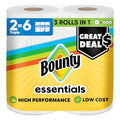 Toallas de Papel Bounty Essentials Select-A-Size, Blancas, 2 Rollos Triples = 6 Rollos Regulares (El Empaque Puede Variar) - imagen 1