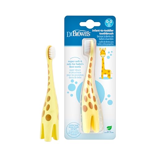 Cepillo de Dientes Dr. Brown's para Bebés y Niños, Diseño de Jirafa - imagen 4